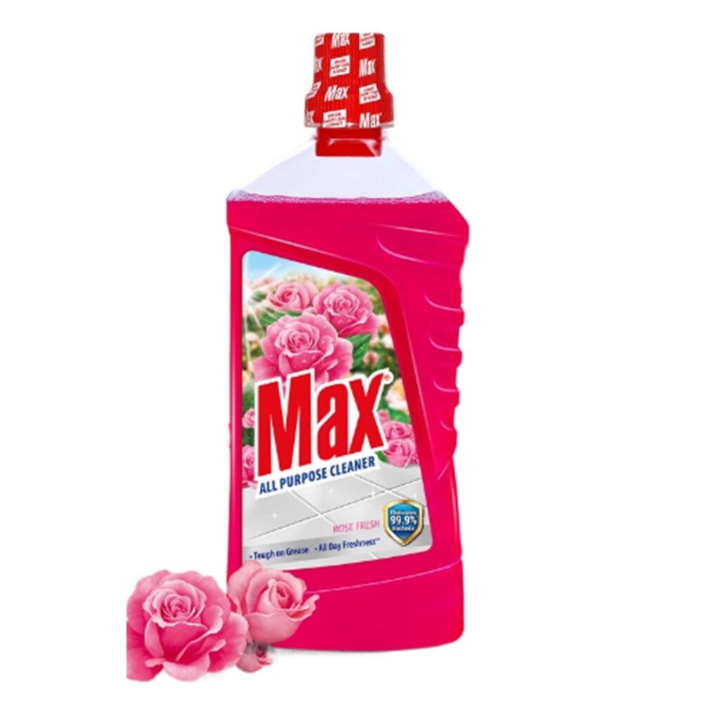 Max All Purpose Rose Fresh Surface Cleaner 1 Litre Max All Purpose Rose Fresh Surface Cleaner 1 Litre