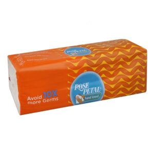 Rose Petal Hand towel Brown