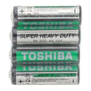 Toshiba Super Heavy Duty AA Battery Cells 1.5V (Pack of 4)